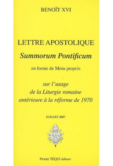 SUMMORUM PONTIFICUM