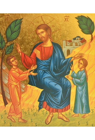 JESUS ACCUEILLANT LES ENFANTS