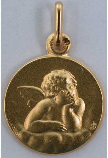 MEDAILLE PLAQUE OR ANGE